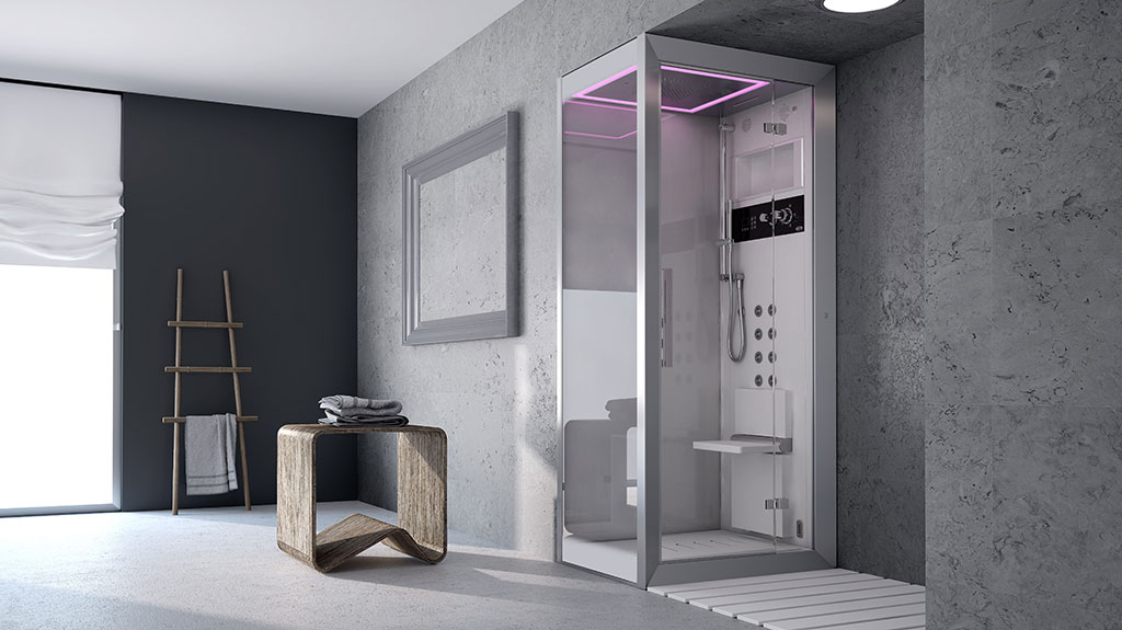 Cabine de douche Frame l’accès au bienêtre Jacuzzi® World